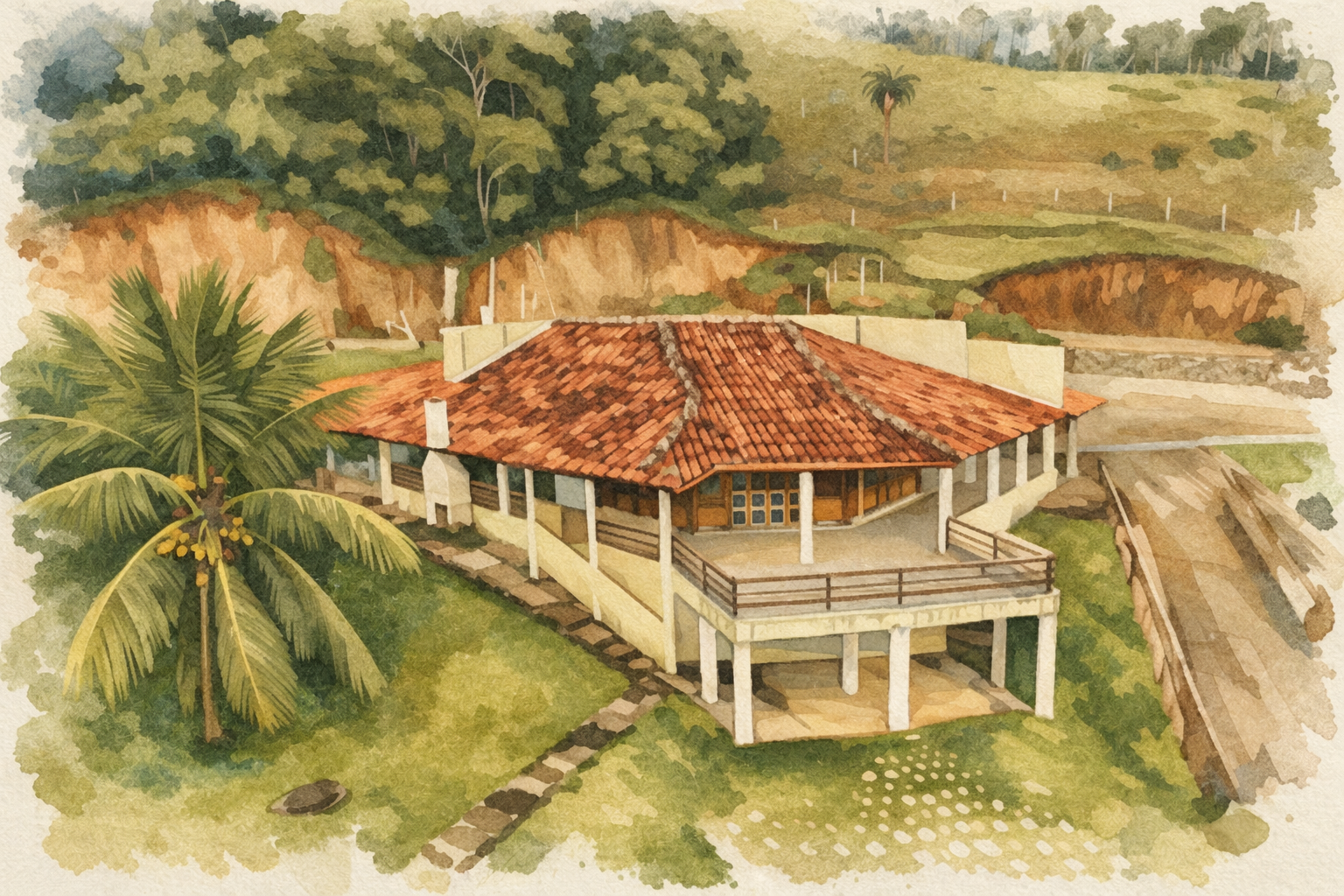 Ilustração do local da cerimônia